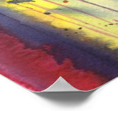 Das Modern gestaltete Gesicht im malerischen Portr Poster (Ecke)