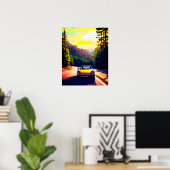 Das Modern Poster präsentiert sich in lebendigem A (Heimbüro)