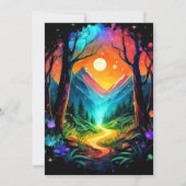 Das moderne Abenteuer erwartet den Geburtstag von  Einladung (Rückseite)