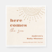 Das moderne Boho kommt hier zur Son Baby Dusche Serviette (Vorderseite)