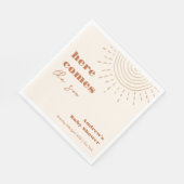 Das moderne Boho kommt hier zur Son Baby Dusche Serviette (Ecke)