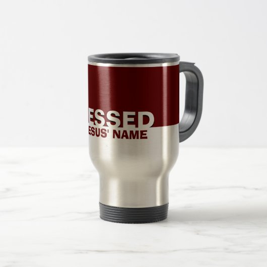 Das moderne Burgund ist im Namen Jesu Christlich Reisebecher (VorderseiteRechts)