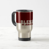 Das moderne Burgund ist im Namen Jesu Christlich Reisebecher (Vorderseite Links)