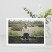 Das moderne Design des Fotos grenzt an Ankündigung (Stehend Vorderseite)