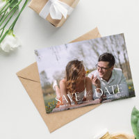 Das moderne Foto Script H Save the Date