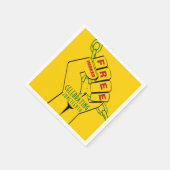 Das moderne, freie, tatsächlich Junetenheitspapier Serviette (Ecke)