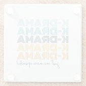 Das moderne koreanische Drama Lover nur noch eine Glasuntersetzer (Rückseite)