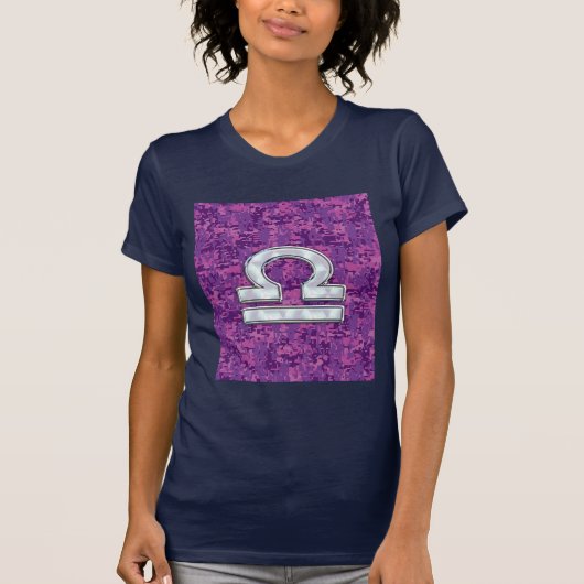 Das moderne Libra-Zodiac-Symbol auf der digitalen T-Shirt (Vorderseite)