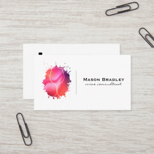 Das moderne Logo von Weinglas Visitenkarte