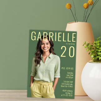 Das moderne Minimalistische Magazin Inspirierte am Einladung