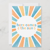 Das moderne Orange Aquamarin kommt mit der Son Bab Einladung (Rückseite)