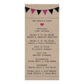 Das moderne Programm der rosafarbenen Hochzeitskol (Hinten)