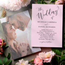 Das moderne Rosa "Die Hochzeit von"