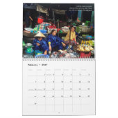 Das moderne Vietnam alt und freundlich Kalender (Feb 2027)