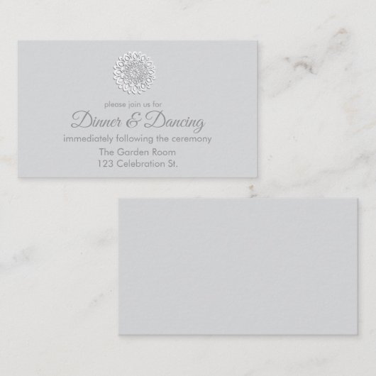 Das moderne Weißbuch schneidet Mandala Empfang ab Begleitkarte (Vorne/Hinten)