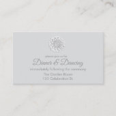 Das moderne Weißbuch schneidet Mandala Empfang ab Begleitkarte (Vorderseite)