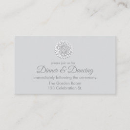 Das moderne Weißbuch schneidet Mandala Empfang ab Begleitkarte