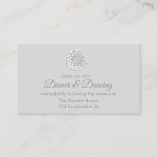 Das moderne Weißbuch schneidet Mandala Empfang ab Begleitkarte