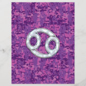 Das moderne Zodiac-Symbol auf der rosa digitalen C Flyer (Vorne)