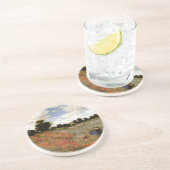 Das Mohnblumen-Feld nahe Argenteuil durch Claude Sandstein Untersetzer (Seite)