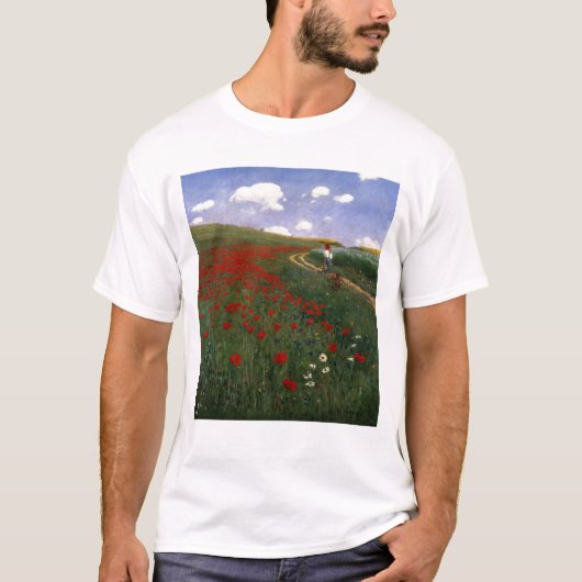 Das Mohnblumen-Feld T-Shirt (Vorderseite)