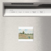 Das Mohnfeld bei Argentinien von Claude Monet Magnet (In Situ (Geschirrspüler))