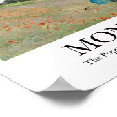 Das Mohnfeld bei Argentinien von Claude Monet Poster (Ecke)