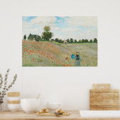 Das Mohnfeld bei Argentinien von Claude Monet Poster (Küche)
