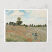 Das Mohnfeld bei Argentinien von Claude Monet Postkarte (Vorderseite)