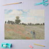 Das Mohnfeld bei Argentinien von Claude Monet Seidenpapier (Basteln)