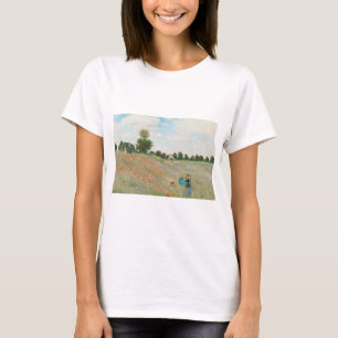 Das Mohnfeld bei Argentinien von Claude Monet T-Shirt