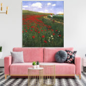 Das Mohnfeld Leinwanddruck (Insitu (Wohnzimmer))