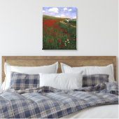 Das Mohnfeld Leinwanddruck (Insitu (Schlafzimmer))