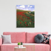 Das Mohnfeld Leinwanddruck (Insitu (Wohnzimmer))