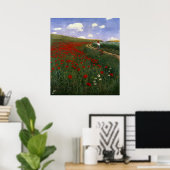 Das Mohnfeld Poster (Heimbüro)