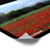 Das Mohnfeld Poster (Ecke)