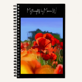 Das Mohnhaus - Künstlerisch individuell anpassbar Notizblock
