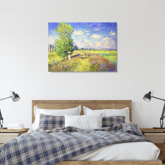 Das Mohnsommerfeld von Claude Monet Leinwanddruck (Insitu (Schlafzimmer))