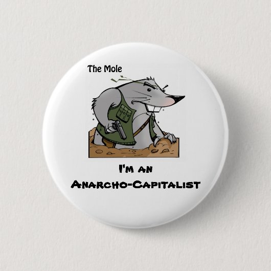 Das Mole Anarcho runde Button (Vorderseite)