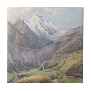 Das Mölltal mit dem Großglockner - Carl Lafite Fliese