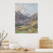 Das Mölltal mit dem Großglockner - Carl Lafite Poster (Küche)