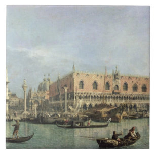 Das Molo und der Piazzetta San Marco, Venedig (Öl Fliese
