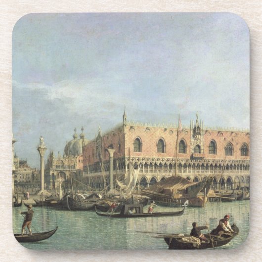 Das Molo und der Piazzetta San Marco, Venedig (Öl Untersetzer (Vorderseite)