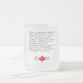 Das Moment-Referent-mattierte Glas besitzen Mattglastasse (Mittel)