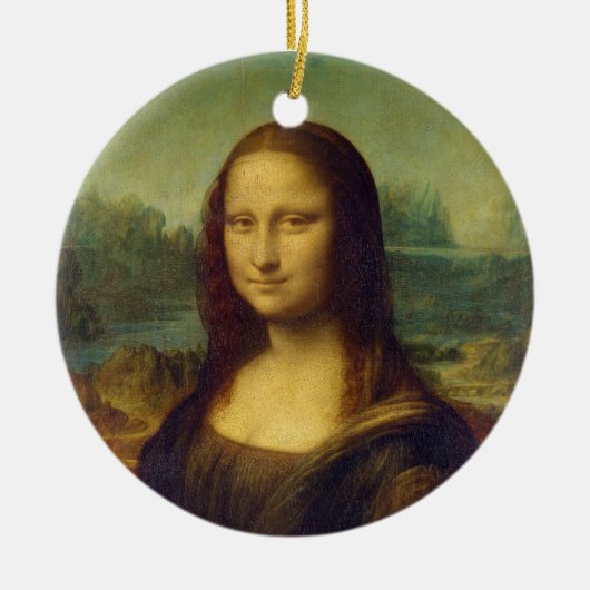 Das Mona Lisa La Joconde durch Leonardo da Vinci Keramikornament (Vorne)