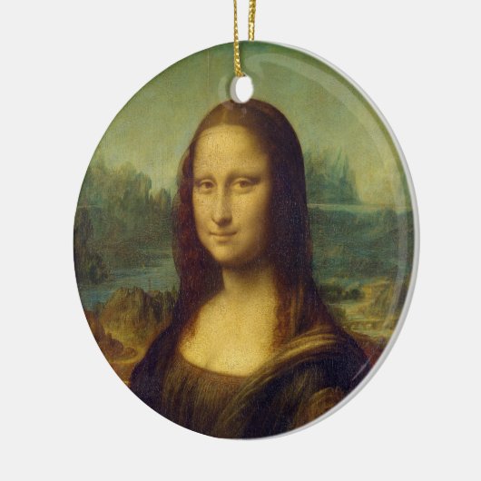 Das Mona Lisa La Joconde durch Leonardo da Vinci Keramikornament (Links)