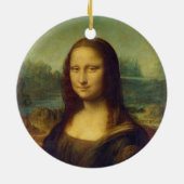 Das Mona Lisa La Joconde durch Leonardo da Vinci Keramikornament (Hinten)