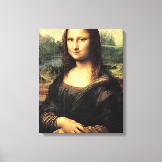 Das Mona Lisa Leonardo da Vinci-Poster Leinwanddruck (Vorderseite)