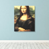 Das Mona Lisa Leonardo da Vinci-Poster Leinwanddruck (Insitu (Holzboden))
