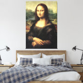 Das Mona Lisa Leonardo da Vinci-Poster Leinwanddruck (Insitu (Schlafzimmer))